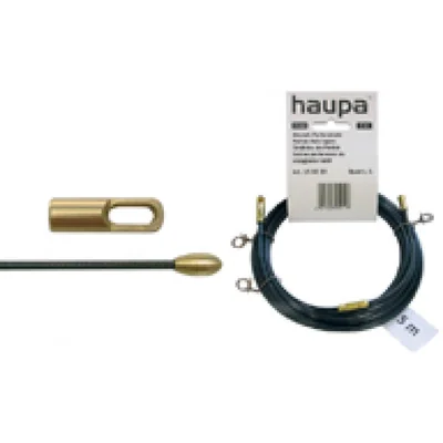 Taśma perlonowa do przeciągania przewodów 10 M czarny z konikiem