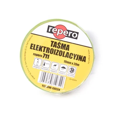 Taśma Repero 711E żółto-zielona 19mm x 20m