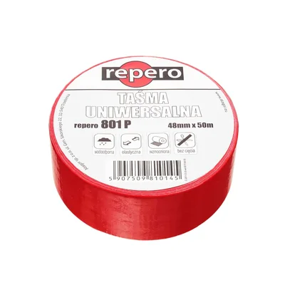 Taśma REPERO 801P czerwona 48mmx50m