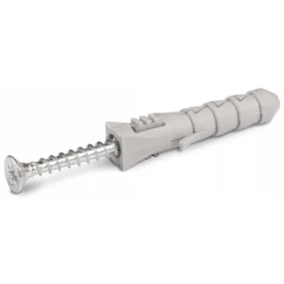 Tassello ad espansione FIX fi 10 con vite 6,0x60 mm in polipropilene