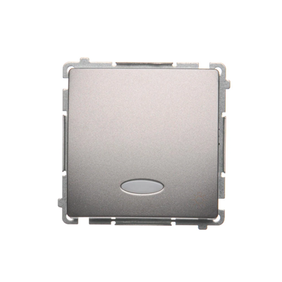 Tastenleuchte mit Hintergrundbeleuchtung (Modul) 10A 250V Inox-Schraubklemmen (metallisch)