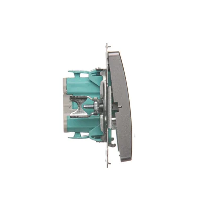 Tasto "Light" con retroilluminazione LED 10AX 24V morsetti a vite grafite opaco