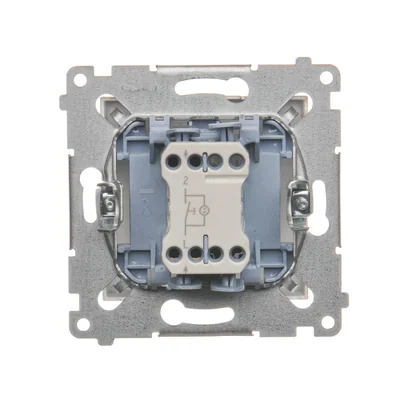 Tasto "Light" con retroilluminazione LED (modulo) 10A 230V connettori rapidi oro (metallizzato)