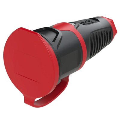 TAURUS2 Gniazdo przenośne gumowe z zatyczką 16A 2P+Z 230V IP54