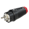 TAURUS2 Gumová zástrčka 16A 2P+Z 230V uni-schuko IP54 černá