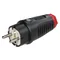TAURUS2 Rubber plug 16A 2P+E 230V uni-schuko IP54 black