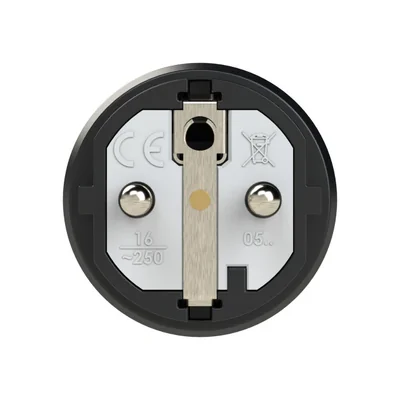 TAURUS2 Spina gomma 16A 2P+Z 230V uni-schuko IP54 nero