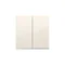 Tecla crema para interruptores y pulsadores dobles