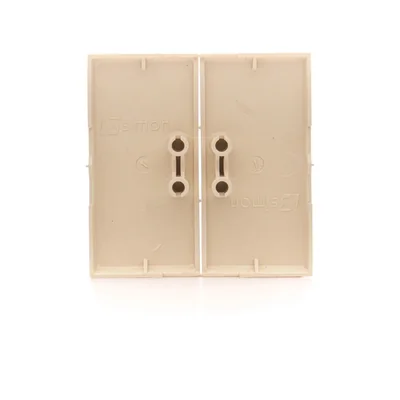 Tecla crema para interruptores y pulsadores dobles