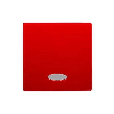 Tecla única con ojal para interruptores/pulsadores con retroiluminación, roja