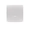 Tecla única con ojal para interruptores/pulsadores iluminados, blanco