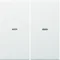 Teclas KNX EASY B.KWADRAT/B.3/B.7 con lente para módulo de 2 pulsadores blanco brillo