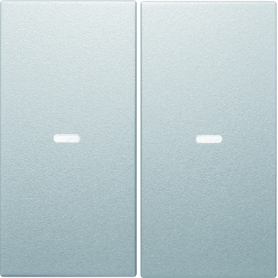 Teclas KNX EASY B.KWADRAT/B.3/B.7 con lente para módulo pulsadores de 2 vías, aluminio mate