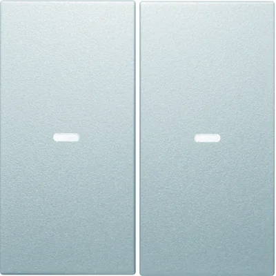 Teclas KNX EASY B.KWADRAT/B.3/B.7 con lente para módulo pulsadores de 2 vías, aluminio mate