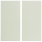Teclas para interruptores de 2 teclas, crema, brillante