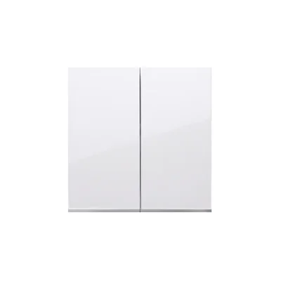 Teclas para interruptores/pulsadores dobles, blancas