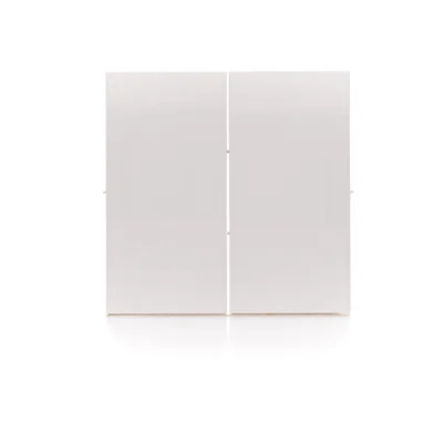 Teclas para interruptores/pulsadores dobles, blancas