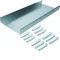 TEHALIT.AK Base de canal de suelo para cubierta inclinada de 2 caras 300x70mm acero