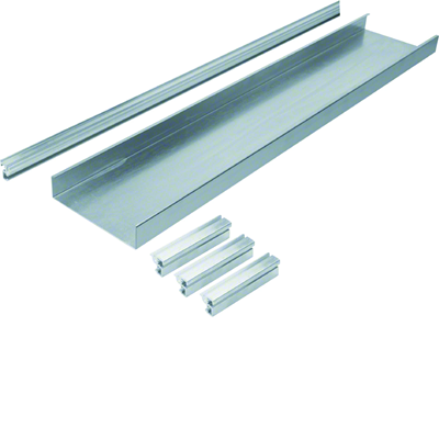 TEHALIT.AK Base for overfloor trunking for 1-sided slanted cover 150x40mm steel