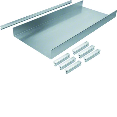 TEHALIT.AK Base for overfloor trunking for 1-sided slanted cover 300x70mm steel
