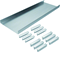 TEHALIT.AK Base for overfloor trunking for double-sided slanted cover 250x40mm steel
