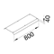 TEHALIT.AK Copertura per condotto aereo, 2 lati, 800mm, 150x40mm, acciaio