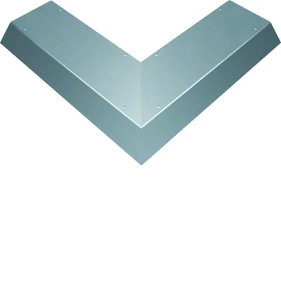 TEHALIT.AK Copertura per condotto fuori pavimento, inclinata su un lato 800mm angolo esterno 200x70mm acciaio