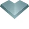 TEHALIT.AK Couvercle de goulotte de plancher 1 côté incliné 800 mm angle extérieur 400x70 mm acier