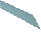 TEHALIT.AK End cap on one side slanted cover 300x70mm steel