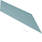 TEHALIT.AK End piece for 1-side slanted cover 200x70mm steel