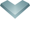TEHALIT.AK Overfloor trunking cover 1-side slanted 800mm external angle widening 100mm 200x70mm steel
