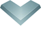 TEHALIT.AK Overfloor trunking cover 1-side slanted 800mm external angle widening 100mm 200x70mm steel