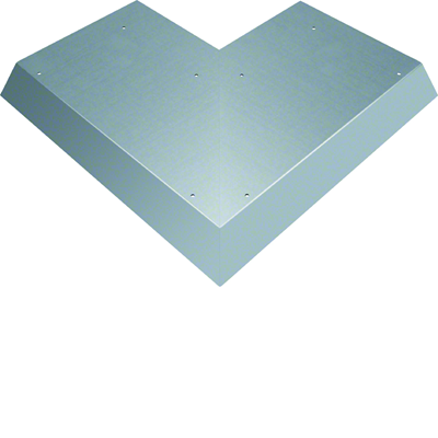 TEHALIT.AK Overfloor trunking cover 1-side slanted 800mm external angle widening 100mm 300x70mm steel