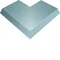 TEHALIT.AK Overfloor trunking cover 1-side slanted 800mm external angle widening 100mm 300x70mm steel