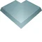 TEHALIT.AK Overfloor trunking cover 1-side slanted 800mm external angle widening 100mm 400x70mm steel