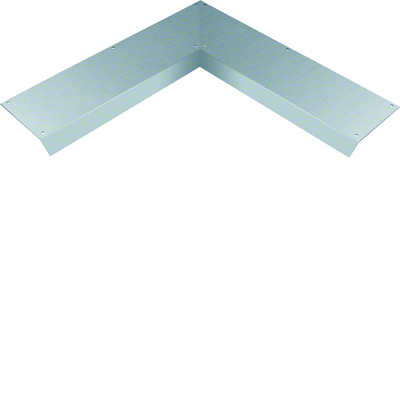 TEHALIT.AK Overfloor trunking cover 1-side slanted 800mm internal angle 200x40mm steel