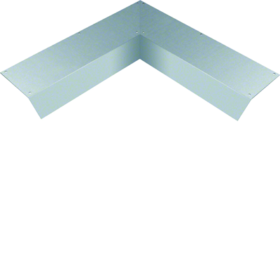 TEHALIT.AK Overfloor trunking cover 1-side slanted 800mm internal angle 200x70mm steel