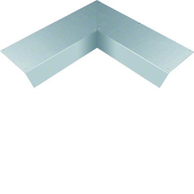 TEHALIT.AK Overfloor trunking cover 1-side slanted 800mm internal angle 250x70mm steel