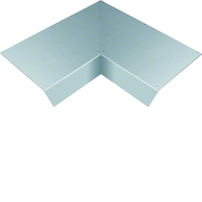 TEHALIT.AK Overfloor trunking cover 1-side slanted 800mm internal angle 400x70mm steel