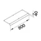 TEHALIT.AK Overfloor trunking cover 1-sided slanted 800mm 150x40mm steel