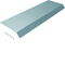 TEHALIT.AK Overfloor trunking cover 1-sided slanted 800mm 200x40mm steel
