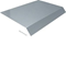 TEHALIT.AK Overfloor trunking cover 1-sided slanted 800mm widening 100mm 400x70mm steel