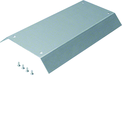 TEHALIT.AK Overfloor trunking cover 2-sided slanted 400mm 150x40mm steel