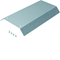 TEHALIT.AK Overfloor trunking cover 2-sided slanted 400mm 150x40mm steel