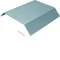 TEHALIT.AK Overfloor trunking cover 2-sided slanted 400mm 250x70mm steel