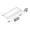 TEHALIT.AK Overfloor trunking cover 2 sides slanted 45° 800mm 250x70mm steel