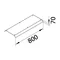 TEHALIT.AK Overfloor trunking cover 2 sides slanted 45° 800mm 250x70mm steel
