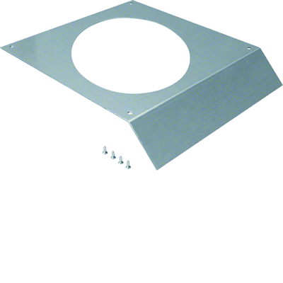 TEHALIT.AK Overfloor trunking cover R12 fi306 1-side slanted 400mm 400x70mm steel