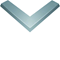 TEHALIT.AK Overfloor trunking cover slanted on one side 800mm external angle 150x40mm steel