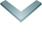 TEHALIT.AK Overfloor trunking cover slanted on one side 800mm external angle 150x40mm steel
